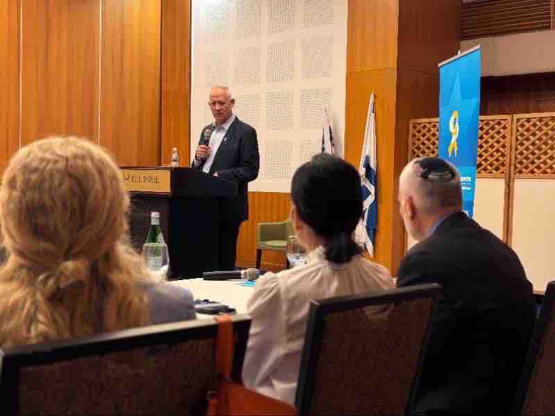 Conf_of_Pres's tweet image. Our solidarity mission met with Gen. Benny Gantz, who told us: "Iran is a global, regional problem and a threat to the State of Israel. We cannot allow a nuclear Iran and it is good that we attacked there." @gantzbe