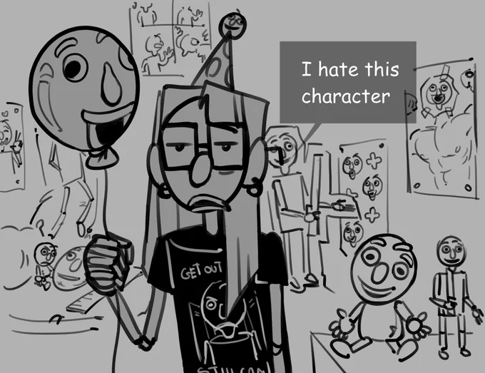 June 2018, I was in the eighth grade and I heard about some game about a bald teacher. At first, I didn't understand what Baldi was so good at, and in general it was some kind of nonsense, he looks stupid! 
...
But now I can't imagine my life without him 