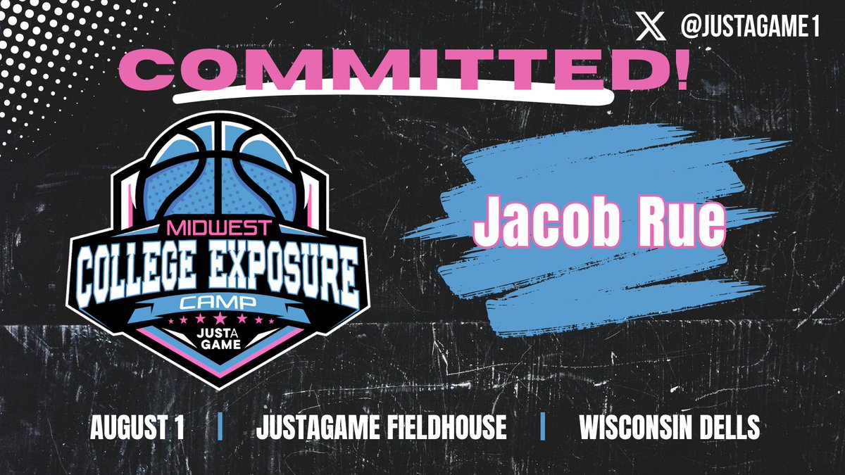 Justagame1's tweet image. 🚨COMMITTED🚨
Jacob Rue has accepted his invitation to the Midwest College Exposure Camp where he will play in front of NCAA Division II and III coaches! @JacobRue43481
Spots are limited and filling quickly - Will you be there?!
🔗 Register: tinyurl.com/33ktt8cx