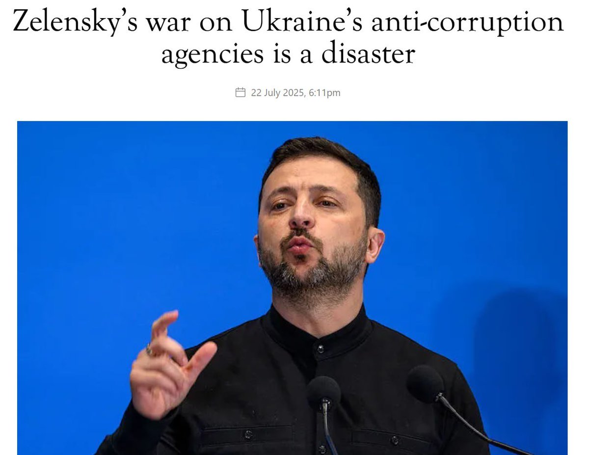 GeromanAT's tweet image. Was it all a trap to get rid of the Zelensky gang?
(Rumors say that this move was provoked by spreading news about "Russian infiltration" of these anti corruption bodies - so Kiev declared them as "Russian propaganda" and took them out)
‼️🇪🇺🇺🇦Kyiv is one step away from EU…