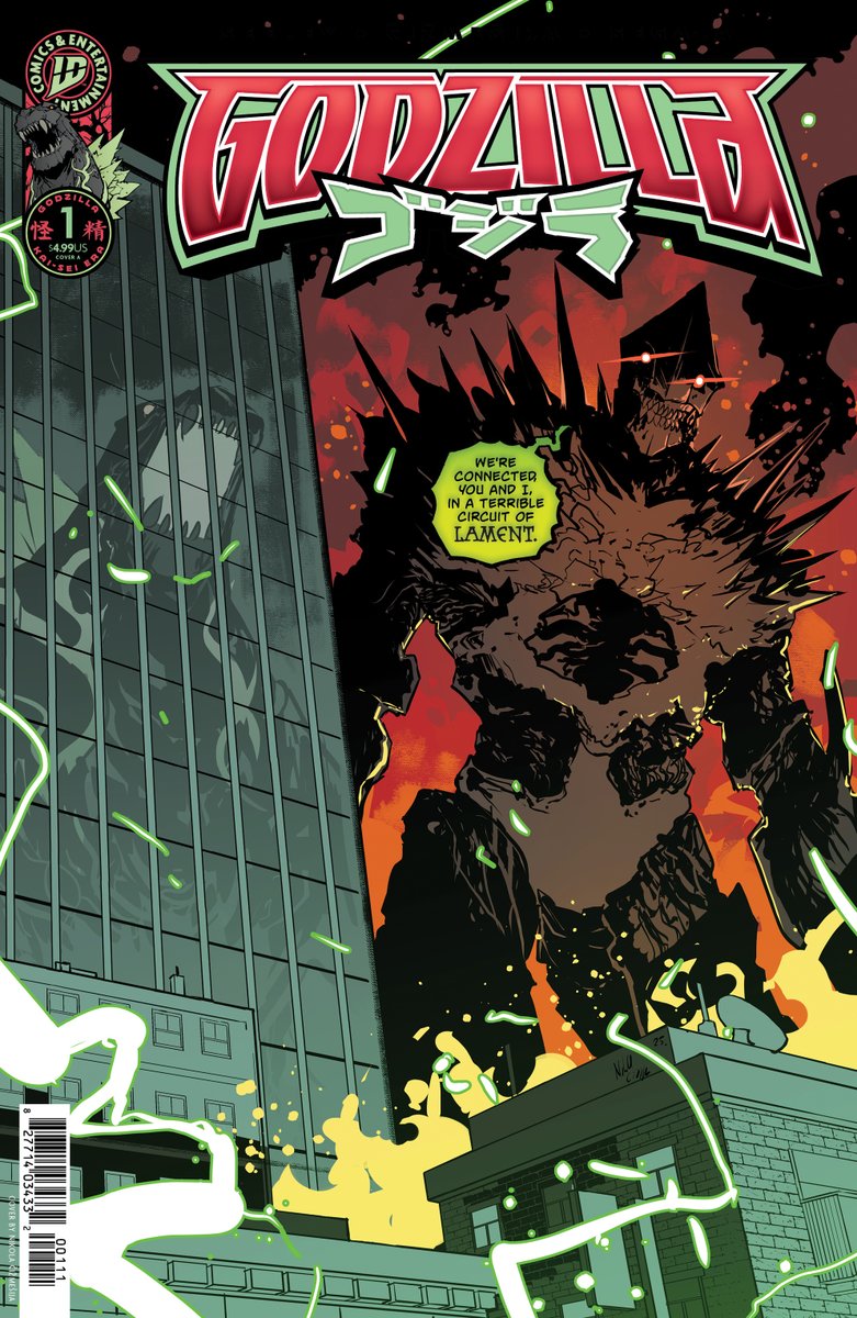 IDWPublishing's tweet image. Godzilla #KaiSeiEra #1 is getting a second printing!
Announced by @comicbook, check out the new second printing cover by @NikolaCizmesija.
#GodzillaKaiSei #1 on sale Tomorrow at LCS!
To get this cover, preorder at LCS by 8/4.
@godzilla_toho #GodzillaComics #Godzilla