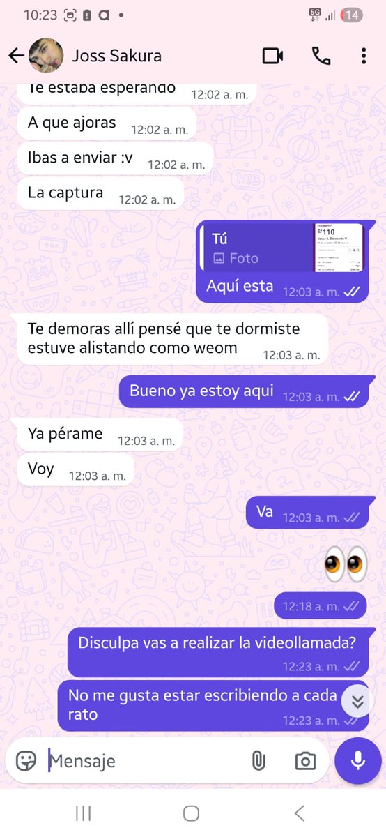 Mucho cuidado con tiktoker calestenia SAKURA .. Un seguidores le yapeo por una video llamada y no le respondió más, tengan cudiado y no se confíen