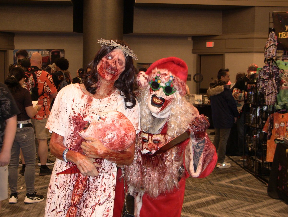 Our friend Goddess Of Thunder Leigh in her incredibly disturbing Terrifier cosplay.