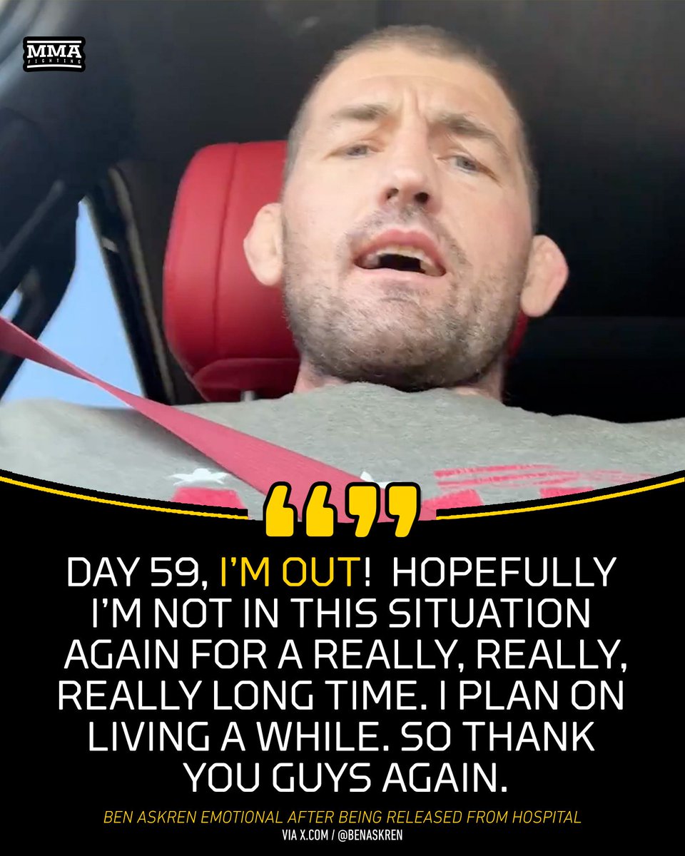 MMAFighting's tweet image. Ben Askren was officially released from the hospital following double lung transplant surgery
FULL STORY mma-fighting.visitlink.me/PyJlKi