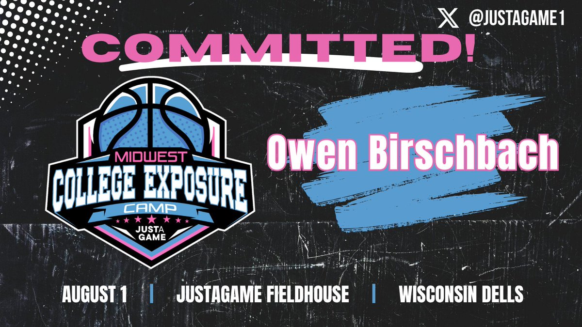 Justagame1's tweet image. 🚨COMMITTED🚨
Owen Birschbach has accepted his invitation to the Midwest College Exposure Camp where he will play in front of NCAA Division II and III coaches! @Owen9592
Spots are limited and filling quickly - Will you be there?!
🔗 Register: tinyurl.com/33ktt8cx