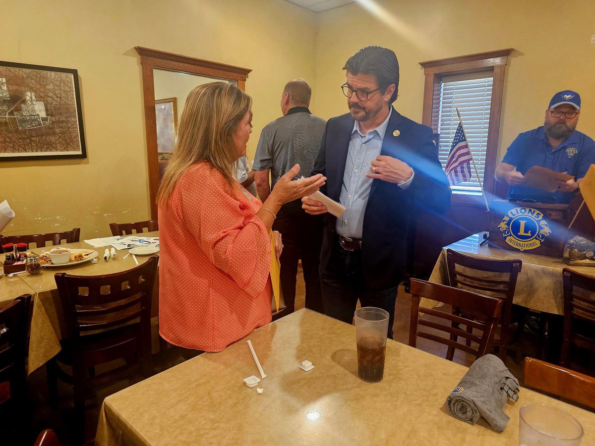 ColeHefnerTX's tweet image. Enjoyed speaking to the Mount Pleasant Lions Club last Thursday! Always great to visit with folks back home about the important work we’re doing in Austin to protect our conservative values and fight for the future of rural Texas. Thank you for having me!