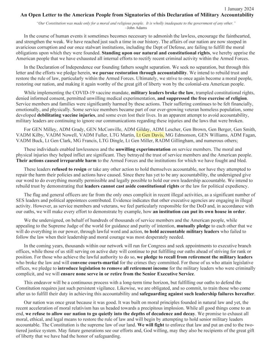 JordanLkarr's tweet image. LT GEN DAVIS (USAF IG) is being nominated for his 4th Star. He is responsible for dismissing or not investigating so many IG complaints over the last few years. This is a TERRIBLE promotion recommendation @SecDef @POTUS
He needs to be investigated, not promoted.
He was named…