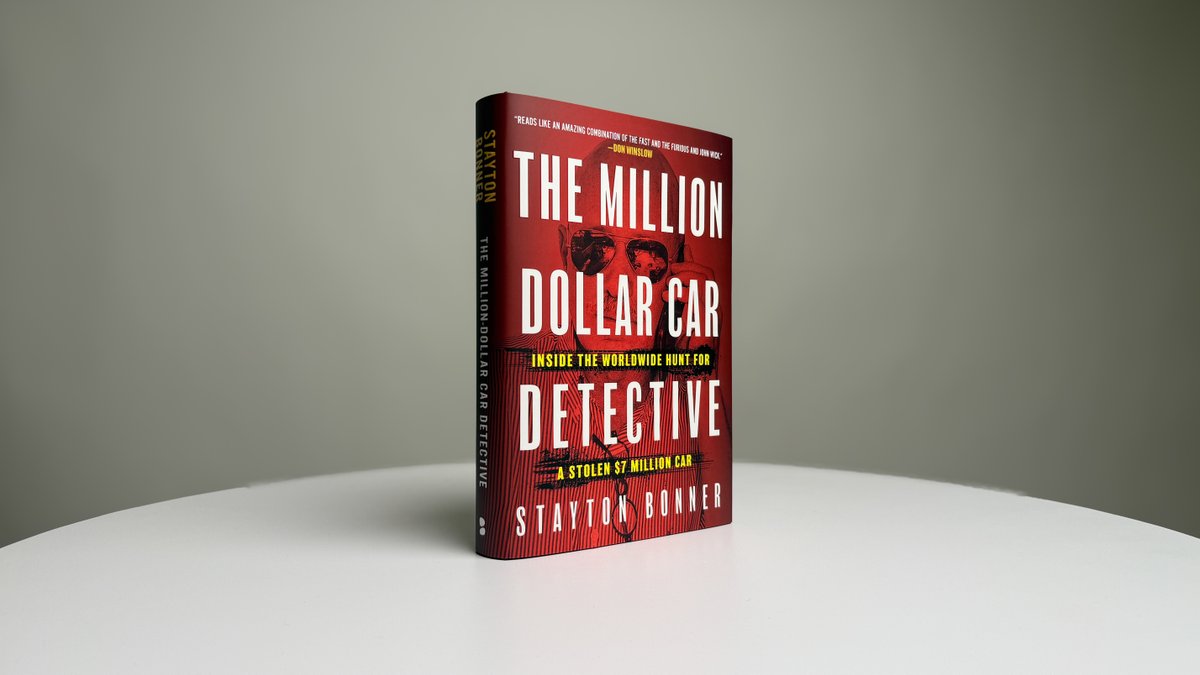 A $7M car vanishes. A PI gets a tip. What follows? Global crime, the FBI—and one brutal betrayal.

A @CarandDriver top pick, the #truecrime heist thriller #THEMILLIONDOLLARCARDETECTIVE by <a href="/USATODAY/">USA TODAY</a> bestselling author @StaytonBonner is out 8/26!

blackstonepublishing.com/products/book-…