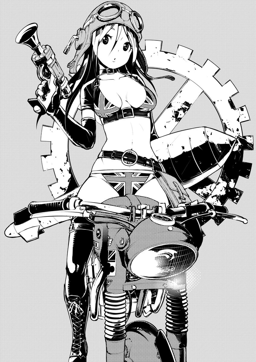 masayasuf's tweet image. 今日の過去絵は、TR6とグランドスラムです。