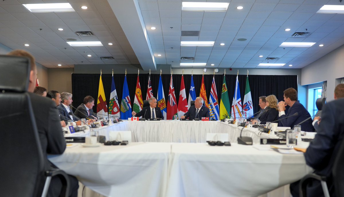 fordnation's tweet image. In the face of President Trump’s ongoing threats of tariffs, we’re working together to build a more competitive, resilient and self-reliant country and economy—from coast to coast to coast.