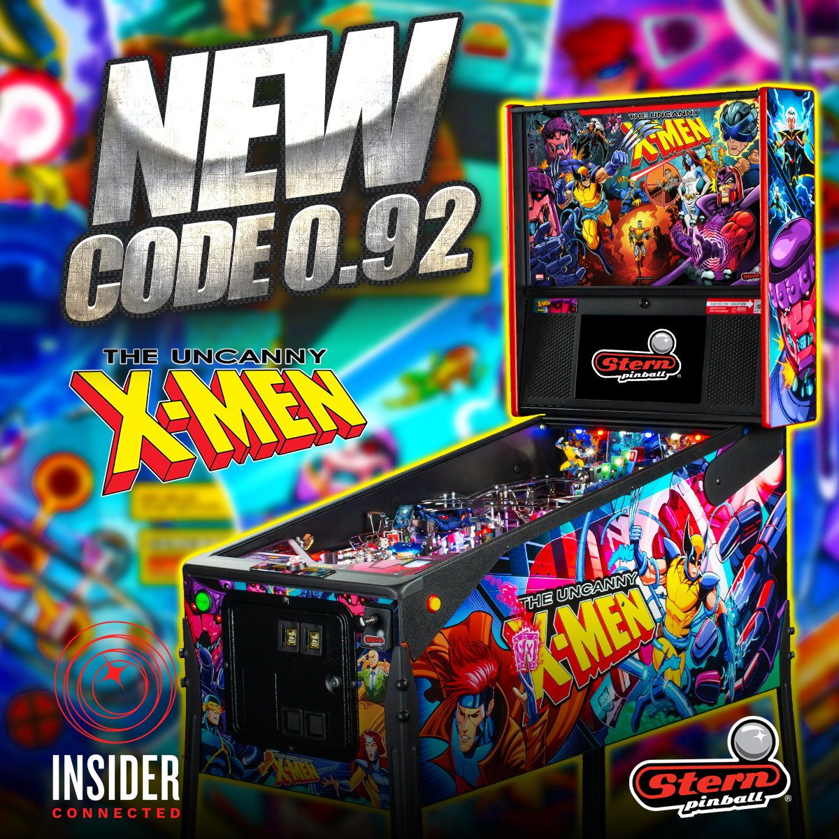 sternpinball's tweet image. NEW CODE! Stern Pinball has posted new The Uncanny X-Men code v0.92.0 for the Pro, Premium, and Limited Edition models. This code "Days of Future Code Part 2" contains numerous game enhancements, additional polish, game adjustments and bug fixes including:
New:
- If a MISSION is…