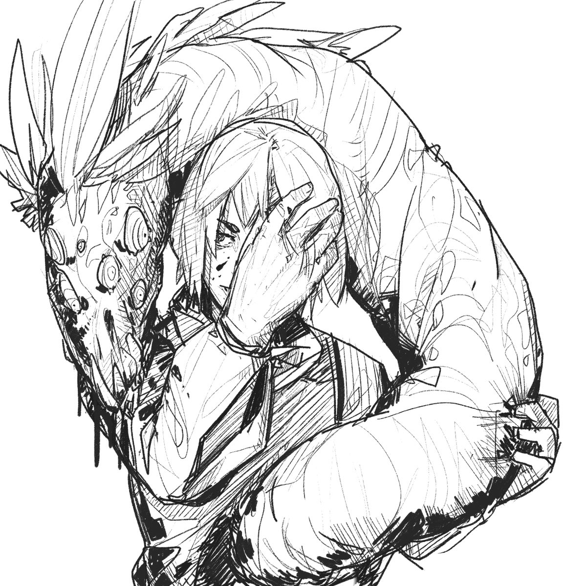 pitganart's tweet image. Can you guys imagine a whole manga like this