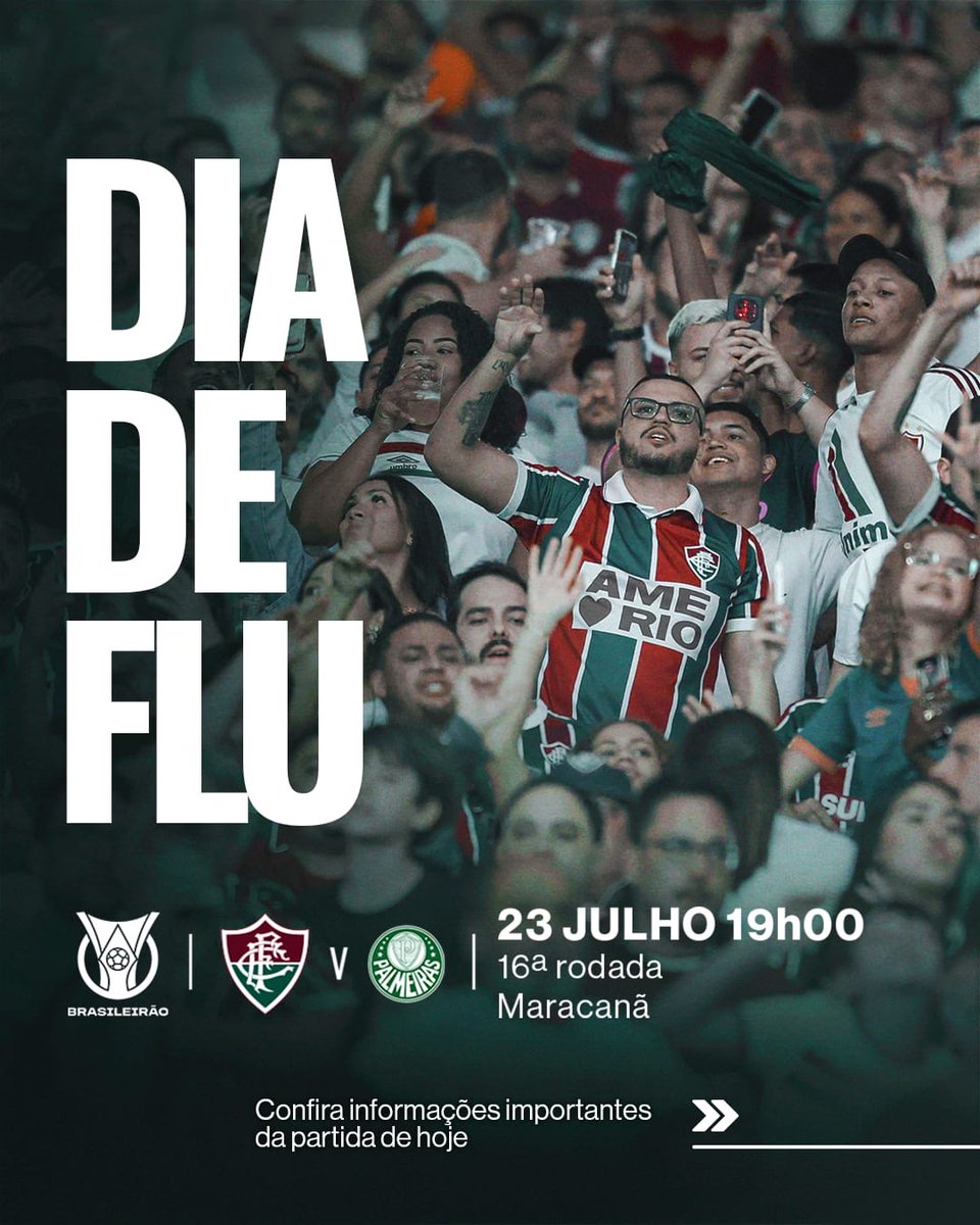 SocioDoFlu's tweet image. É DIA DE TORCER JUNTO NO MARACA! 🇭🇺🇭🇺🇭🇺
➡️ Tricolor, fique atento às informações importantes para a partida de hoje!