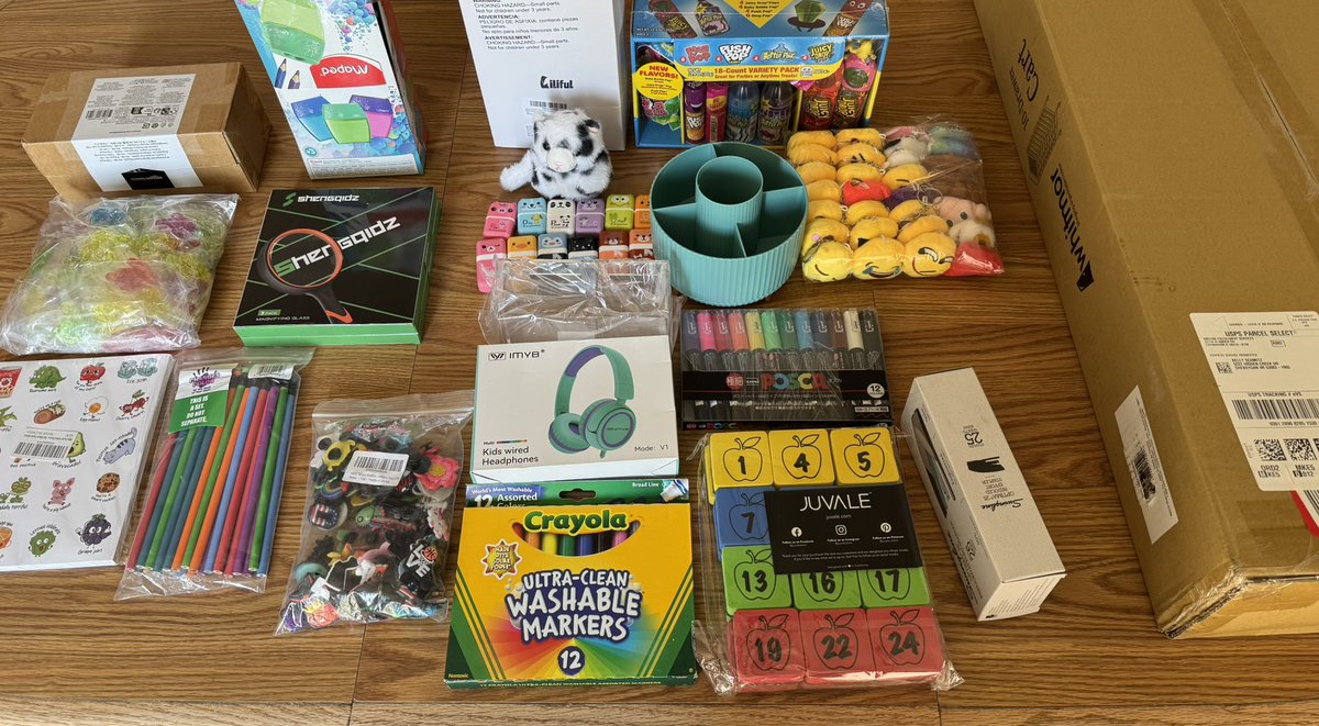 KASMOM24's tweet image. Thank you from the bottom of my third grade teacher heart! @justacanuck23 All of the items you cleared from my classroom wishlist arrived today 💕I appreciate your kindness very much!
