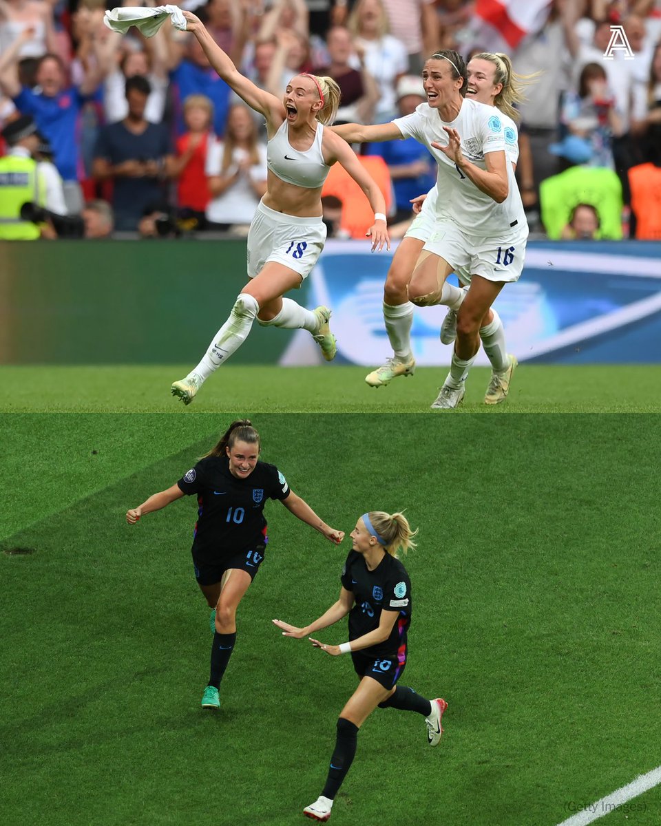 TheAthleticFC's tweet image. Chloe Kelly loves a big moment at a Euros...
