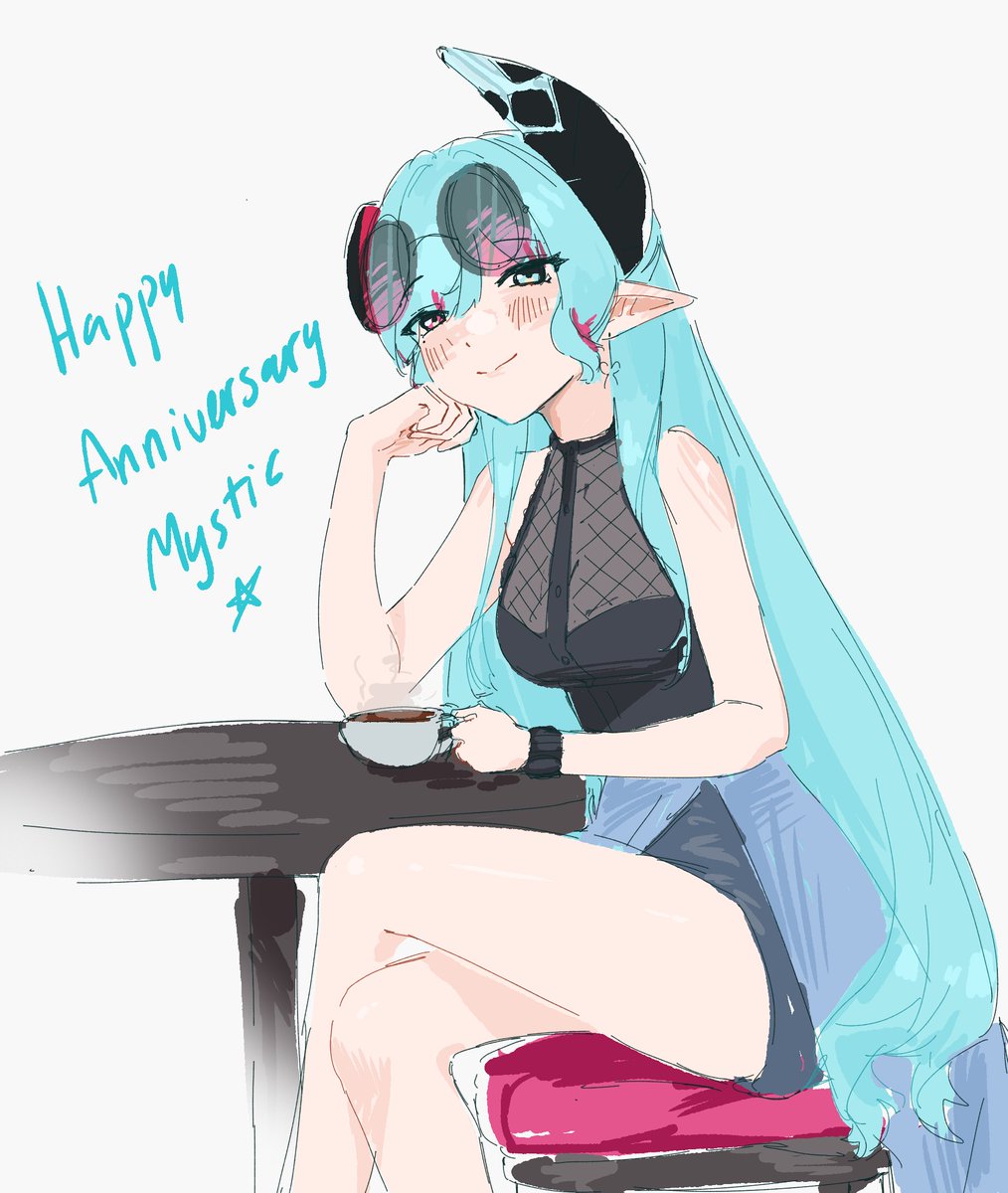 arkscape00's tweet image. happy anniversary mystic 🩵🎤
#artmystic #neverliveart