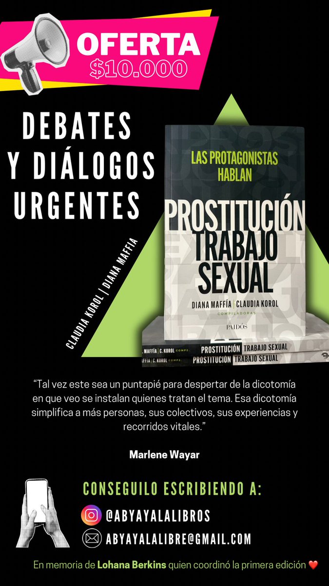 Si te interesa escribinos a abyayalalibros@gmail.com