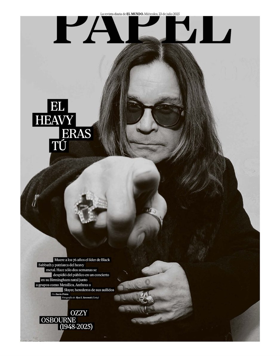 Papel_EM's tweet image. Muere Ozzy Osbourne, patriarca del 'heavy metal', a los 76 años
elmundo.es/cultura/musica…