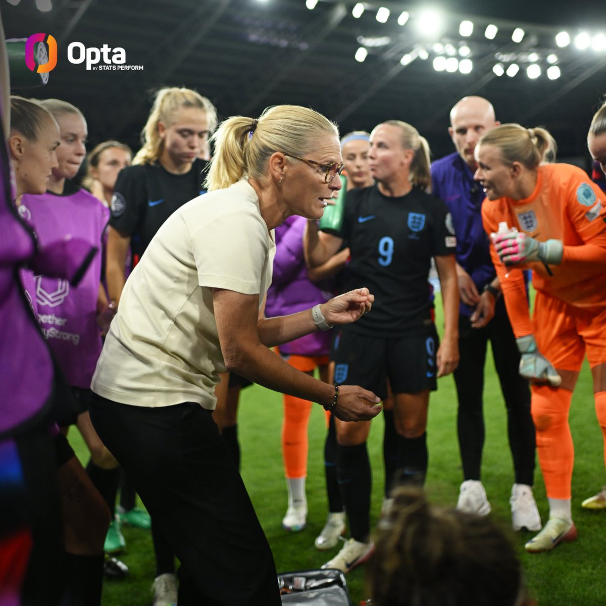 OptaJohan's tweet image. 5 - Sarina Wiegman is the first-ever men's or women's manager to reach five major international tournament finals in a row:
UEFA Women's Euro 2017 🏆
FIFA Women's World Cup 2019 🥈
UEFA Women's Euro 2022 🏆
FIFA Women's World Cup 2023 🥈
UEFA Women's Euro 2025 ❔
Boss.