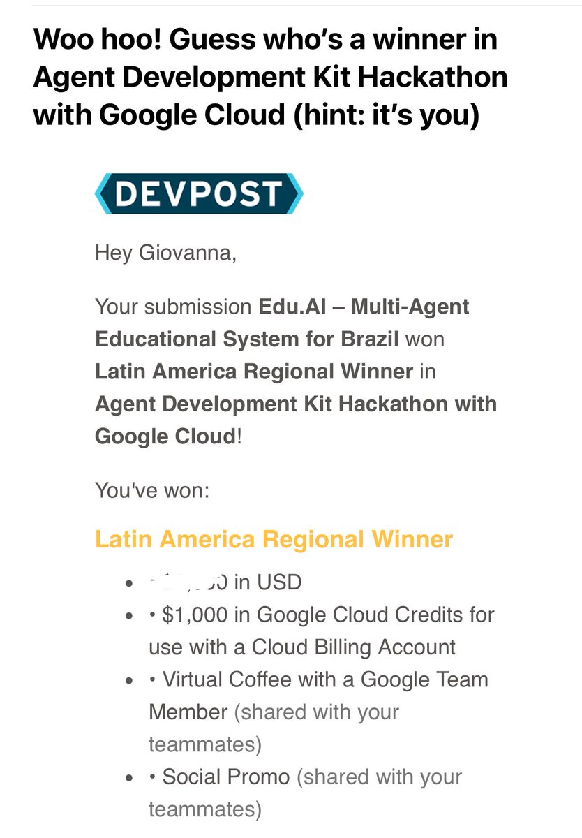 xgikitica's tweet image. meu deusssssss ganhei uma competição de programação da google 
a competição era pra construir uma solução multi agente usando o framework deles, ADK
foi o melhor projeto da america latina!!!!!!!!!!!!! eu desenvolvi sozinha em 48 horas eu to muito felizzzzzzz