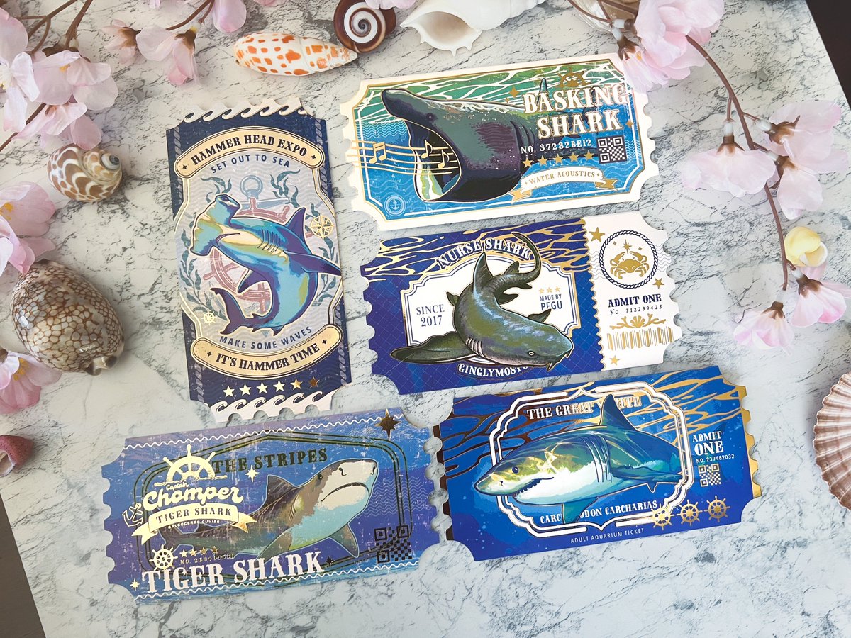 pegushi_'s tweet image. Did you know it's Shark Week?!?!
I made a small selection of Sharks merch but please share your favorite sharks below bc I do want to know!!!!
#sharkweek