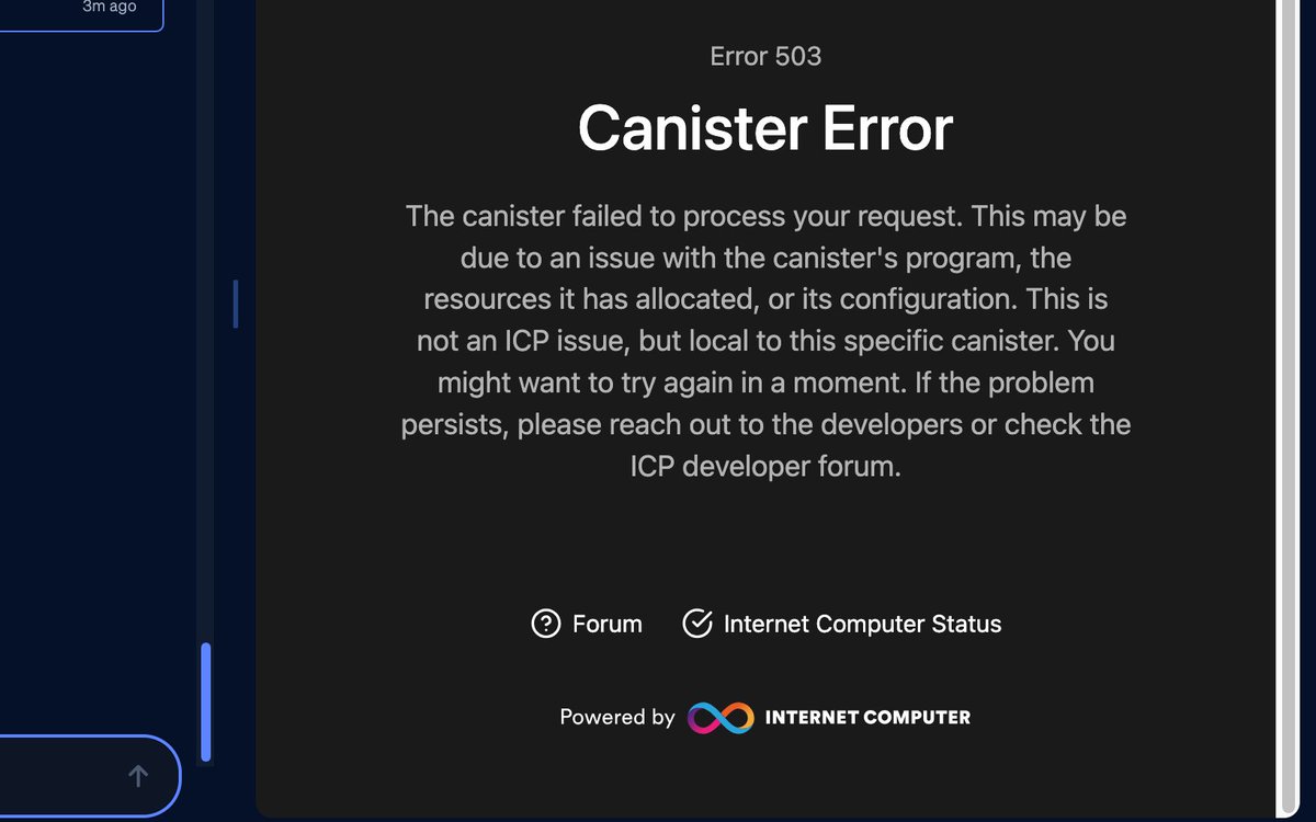 Any <a href="/caffeineai/">caffeine</a> users got this error?