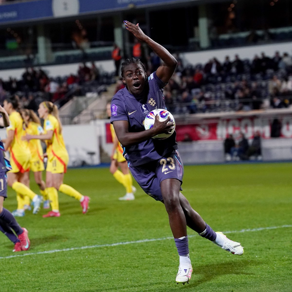 AttackingThird's tweet image. Michelle Agyemang delivers when it matters most 🏴
⚽️ April 8: Scored 41 seconds into her England debut vs. Belgium
⚽️ July 17: 81st-minute equalizer vs. Sweden in Euro quarterfinal
⚽️ July 22: 96th-minute equalizer vs. Italy in Euro semifinal