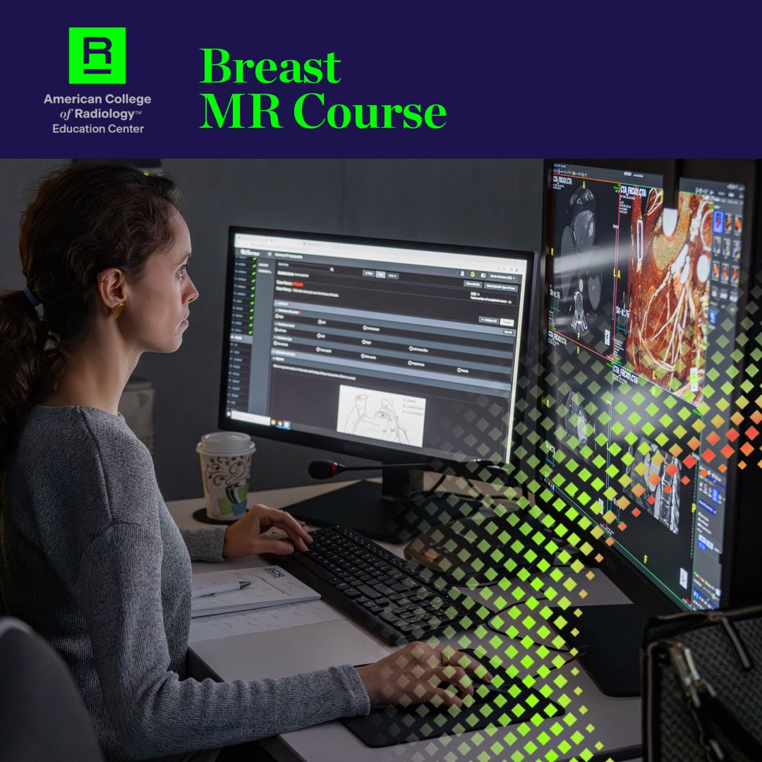 RadiologyACR's tweet image. Calling all radiologists! 📣 Join us for an immersive #BreastMR learning experience Sept 15-16 in Reston, just outside DC. Enhance your clinical expertise and prepare for the future of #BreastImaging. bit.ly/40pT98g