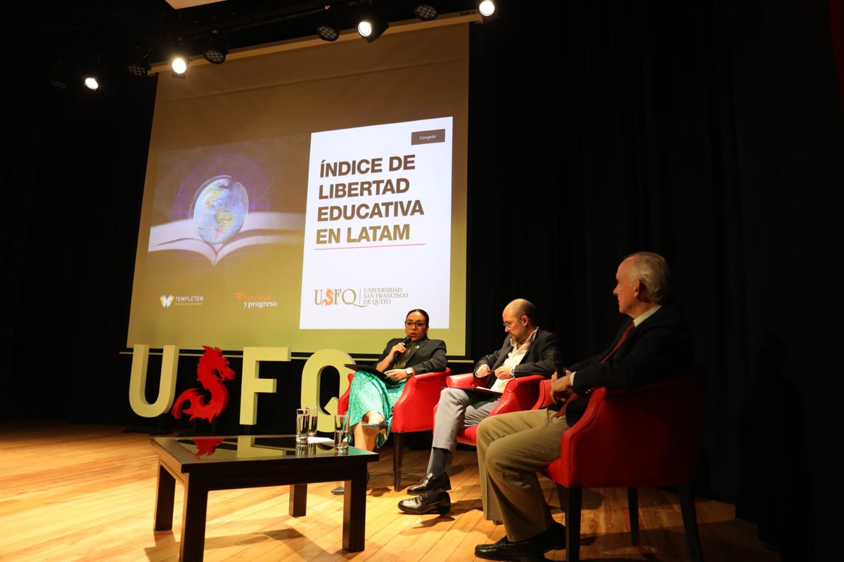Caces_Ec's tweet image. Diego Pérez, consejero del #CACES, participó en la presentación de resultados del Índice de Libertad Educativa en América Latina, elaborado por la @USFQ_Ecuador.
Se compartieron hallazgos comparativos sobre modelos educativos flexibles en 12 países.
