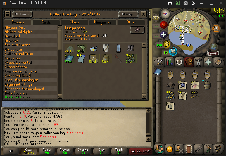 C0L1N_osrs's tweet image. 99 Fish banked