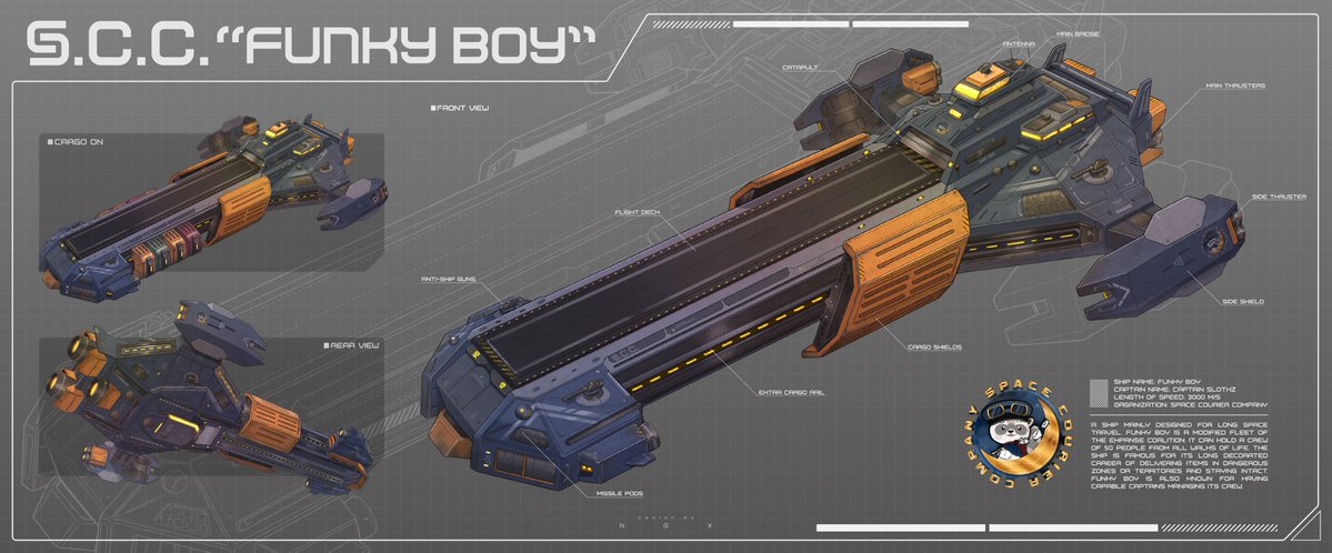 noxarts's tweet image. Cargo Spaceship concept art for long and dangerous delivery in the wild Galaxy
#VGenComm #SpaceShip #scifiart #conceptart