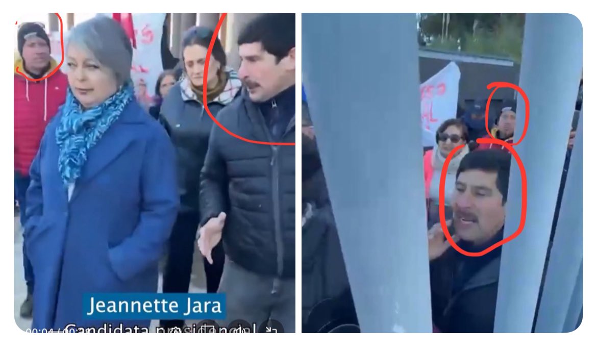 msanmartinj's tweet image. El comando de @jeannette_jara detrás de la funa.