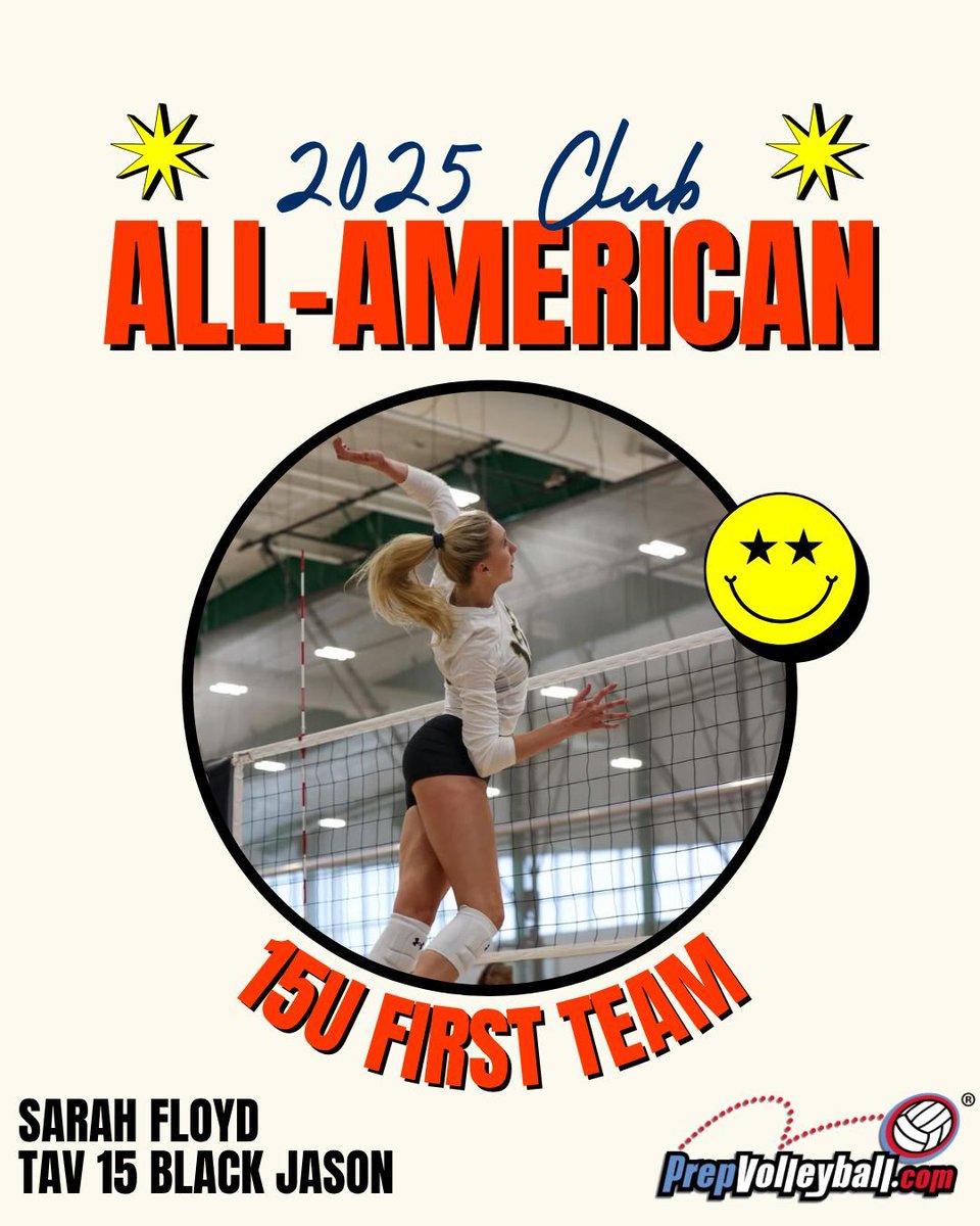 Congratulations to Sarah Floyd and the rest of the players selected to the First Team Club All-Americans list from the 15U age group!

Full 15U First Team Club All-Americans 🏐 buff.ly/txiXokb