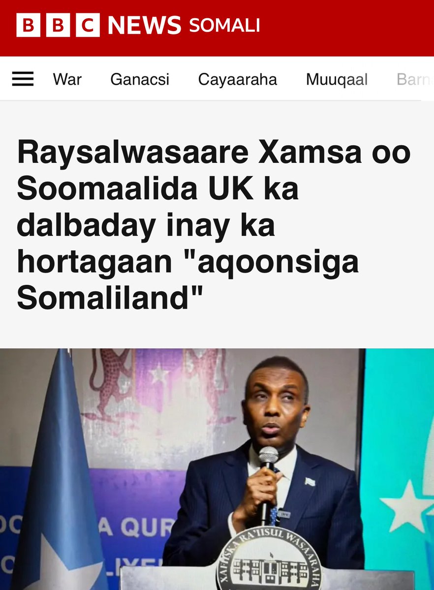 Sharmake (@maydhalaalis) on Twitter photo In an interview with <a href="/BBCSomali/">BBC News Somali</a>, I stressed that the Prime Minister of Somalia should prioritise combating terrorism & addressing internal challenges, instead of focusing on undermining the progress Somaliland is making on the international stage.
I also challenged the BBC's use In an interview with <a href="/BBCSomali/">BBC News Somali</a>, I stressed that the Prime Minister of Somalia should prioritise combating terrorism & addressing internal challenges, instead of focusing on undermining the progress Somaliland is making on the international stage.
I also challenged the BBC's use