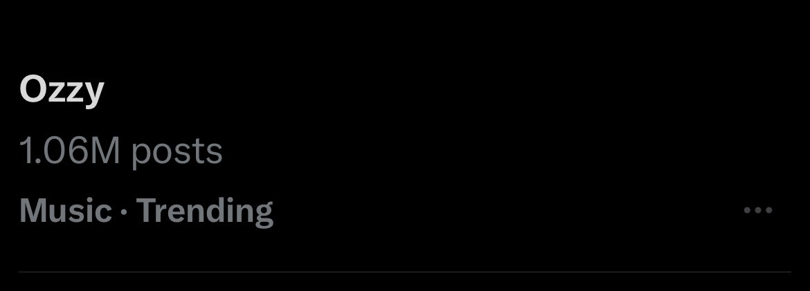 Billyjensen's tweet image. When’s the last time you saw over a million posts about anything not political? Ozzy conquers all.