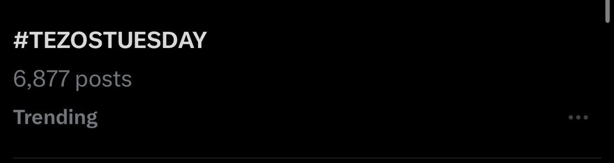 sol_goldrush's tweet image. It’s so obvious we’re in a bull run rn when Tezos Tuesday is trending💀