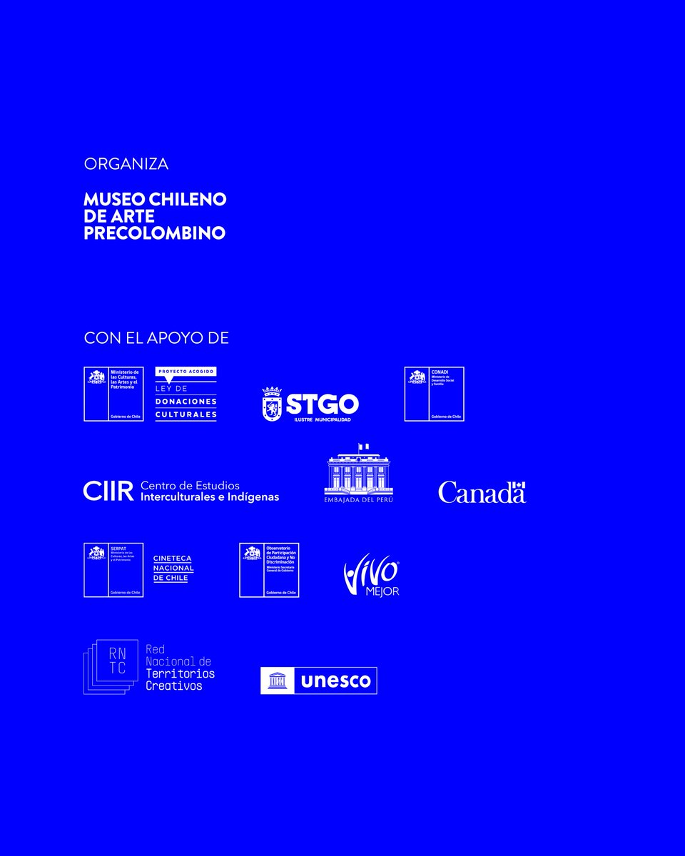 𝟭𝟵ª 𝗠𝘂𝗲𝘀𝘁𝗿𝗮 𝗖𝗶𝗻𝗲 + 𝗩𝗶𝗱𝗲𝗼 𝗜𝗻𝗱𝗶́𝗴𝗲𝗻𝗮 🎥

Una de las películas destacadas que estará en esta muestra será 𝗠𝗔𝗥𝗜𝗖𝗛𝗜 𝗧𝗨𝗖𝗨𝗟𝗣𝗔𝗡 - 𝗠𝗘𝗠𝗢𝗥𝗜𝗔 𝗜𝗠𝗣𝗟𝗔𝗖𝗔𝗕𝗟𝗘.

Del 𝟱 𝗮𝗹 𝟭𝟬 𝗱𝗲 𝗮𝗴𝗼𝘀𝘁𝗼 en el Museo Chileno de Arte Precolombino 👈🏼