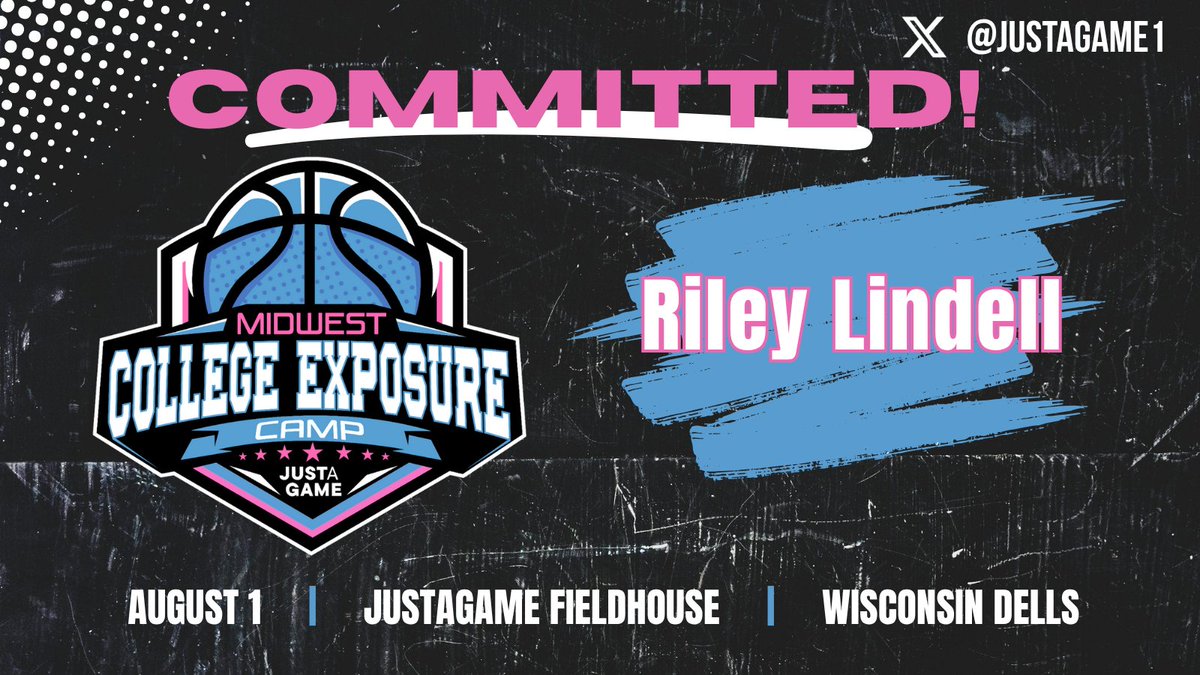 Justagame1's tweet image. 🚨COMMITTED🚨
Riley Lindell has accepted his invitation to the Midwest College Exposure Camp where he will play in front of NCAA Division II and III coaches! @riley_lindell08
Spots are limited and filling quickly - Will you be there?!
🔗 Register: tinyurl.com/33ktt8cx