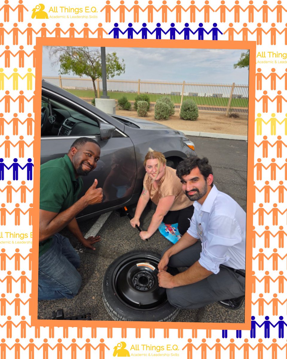 Community Matters! After an ATEQ training, one of the teachers had a flat tire. Don't worry, they have your back in Littleton! 4 of us stayed, helped set up the spare and escort the car to be repaired. We are so proud to serve Littleton Elementary School District!