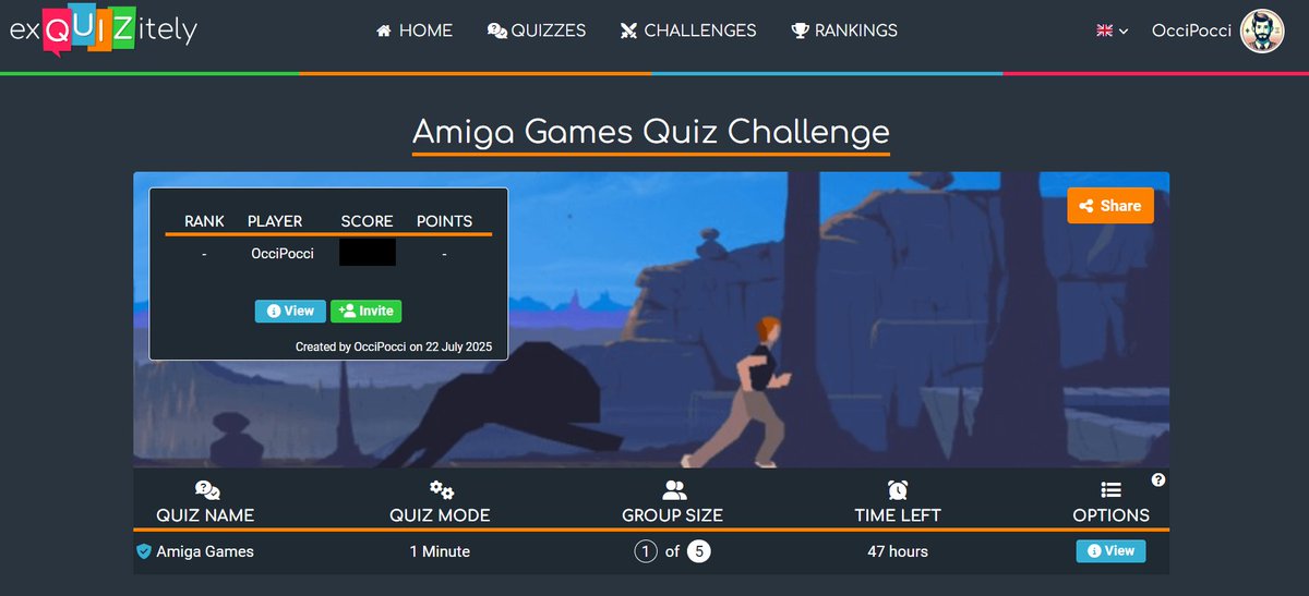 exquizitelyCOM's tweet image. Testing a 1 Minute Amiga Quiz Challenge - asking 4 more people to join and letting me know of if the process and handling of a Challenge is easy to understand for you as a player or if you find any issues that are confusing or could make the Challenge experience better. Honest…