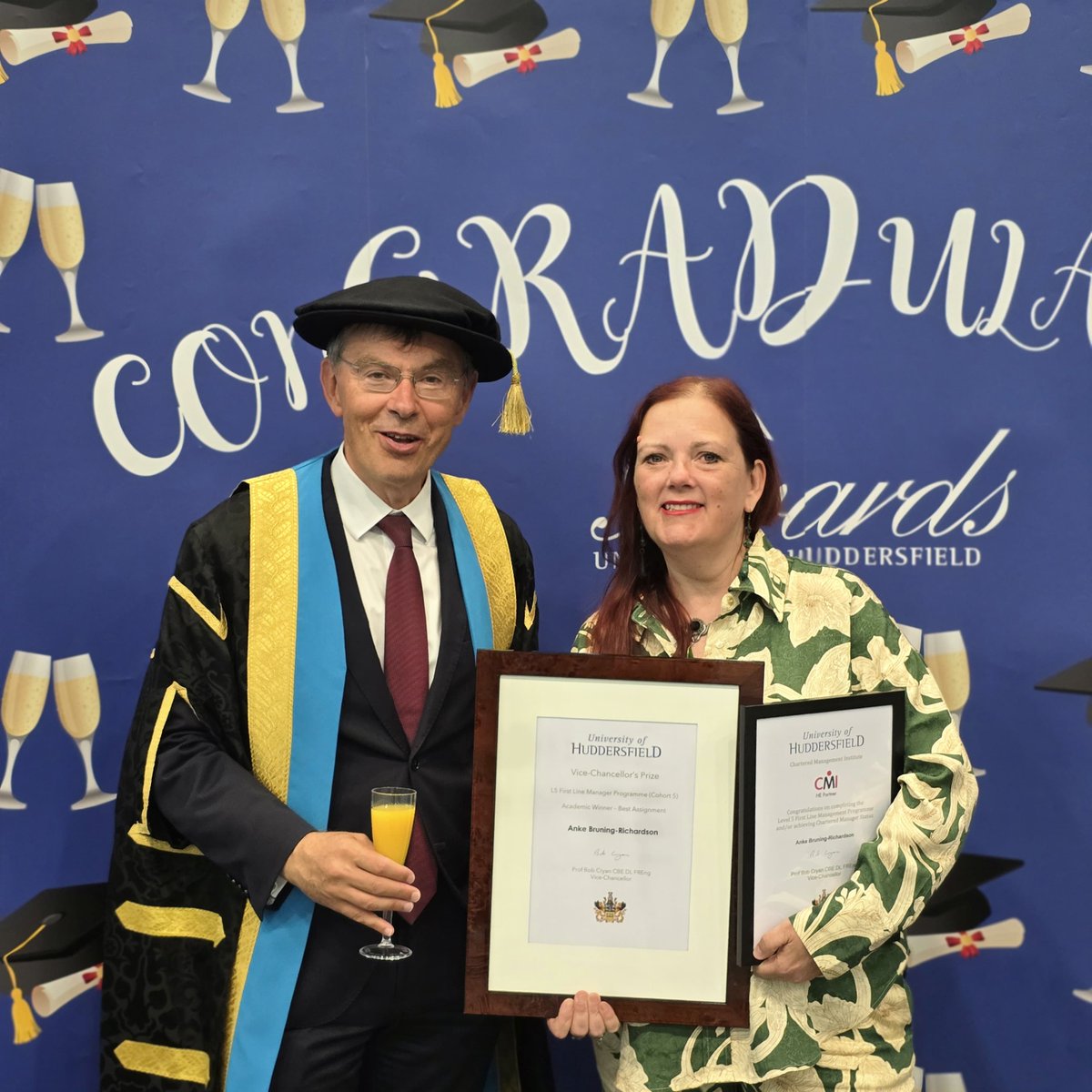 Dr Anke Richardson (@ankebgyar) on Twitter photo My CMI management qualification celebration and the VC award for the best assignment, a good day <a href="/HuddersfieldUni/">University of Huddersfield</a> . #celebration #continuedlearning. My CMI management qualification celebration and the VC award for the best assignment, a good day <a href="/HuddersfieldUni/">University of Huddersfield</a> . #celebration #continuedlearning.