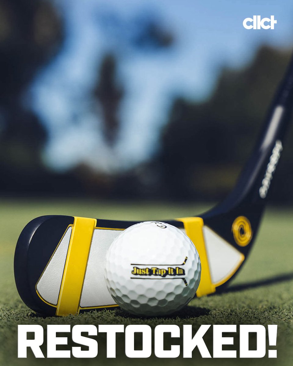 cllctMedia's tweet image. Want to putt like Happy Gilmore?
Now, you’re getting a second chance as the sold-out hockey-stick putter returns to the market Friday.