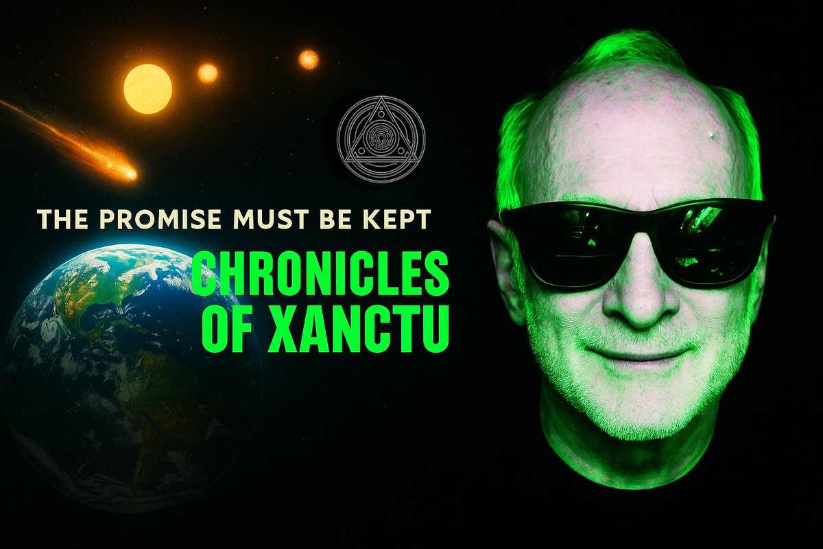 Webtrance's tweet image. Chronicles of Xanctu is shifting gears! Original files will be sealed Thurs but the lore lives! Visuals, encoded fragments &amp;amp; intercepted logs from Galaxy Prime aboard the Spirit of Navarth. Catch the originals till Thursday. Novel + TV series soon! mikekawitzky.substack.com/p/chronicles-o…