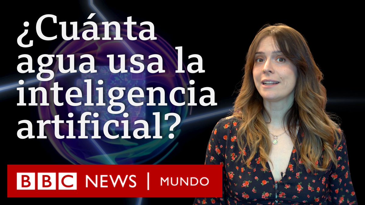 bbcmundo's tweet image. ¿Sabes cuánta agua consume la inteligencia artificial cada vez que le preguntas algo? En este video @soysarasolo te cuenta sobre el consumo de agua de la AI y los planes para alcanzar un uso sostenible. 👉 bbc.in/44Jwp5I