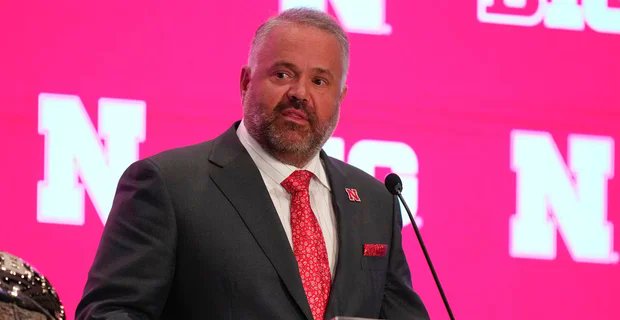 Husker247BC's tweet image. Matt Rhule side podium audio... 247sports.com/college/nebras…