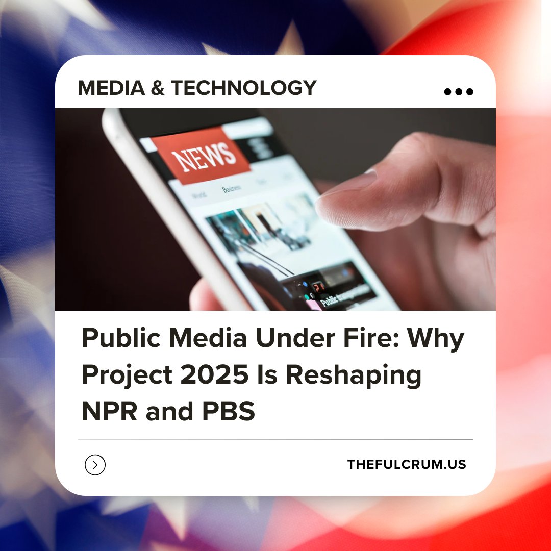 fulcrum_us's tweet image. In this follow-up to our 30-part, nonpartisan series examining Project 2025, we turn our focus to one of the most consequential—and quietly unfolding—chapters of that blueprint: Funding cuts from NPR and PBS.
Read more: loom.ly/8Ogz3ao
#thefulcrum #citizenconnect…