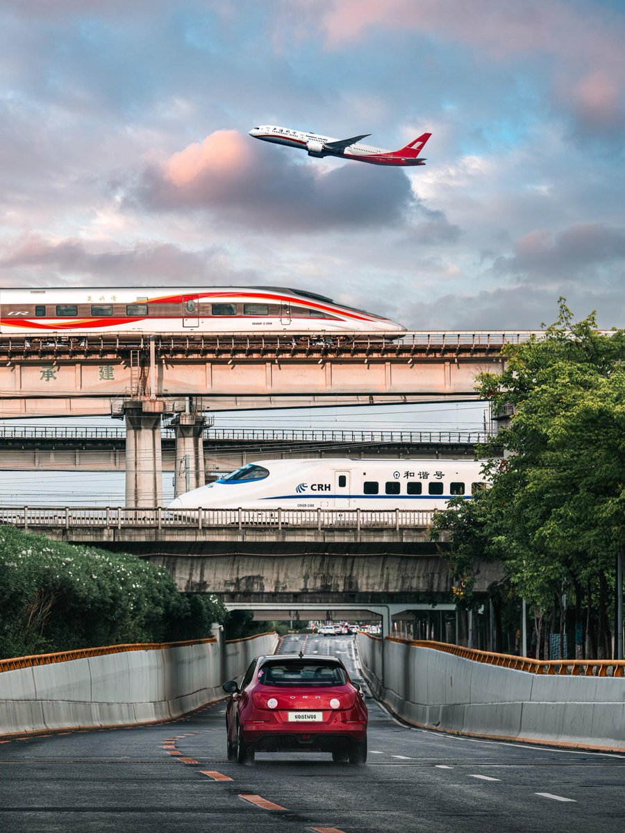 When I went to college in the 80s, I had to take an overnight train from Shanghai to Beijing. Now, it only takes around 4 hours.

In China today, the world's largest high-speed rail, expressway, and postal express networks are connecting every village and town, leaving no one