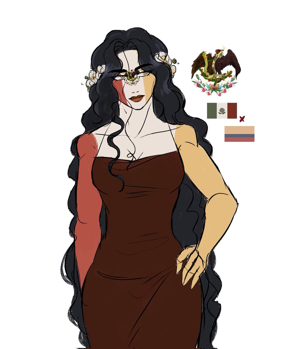 República de Mallí 🌺
Ay diooos, espero poder traerles más dibujos de ella y su hermano🌿 (próximamente mostraré su diseño también)
