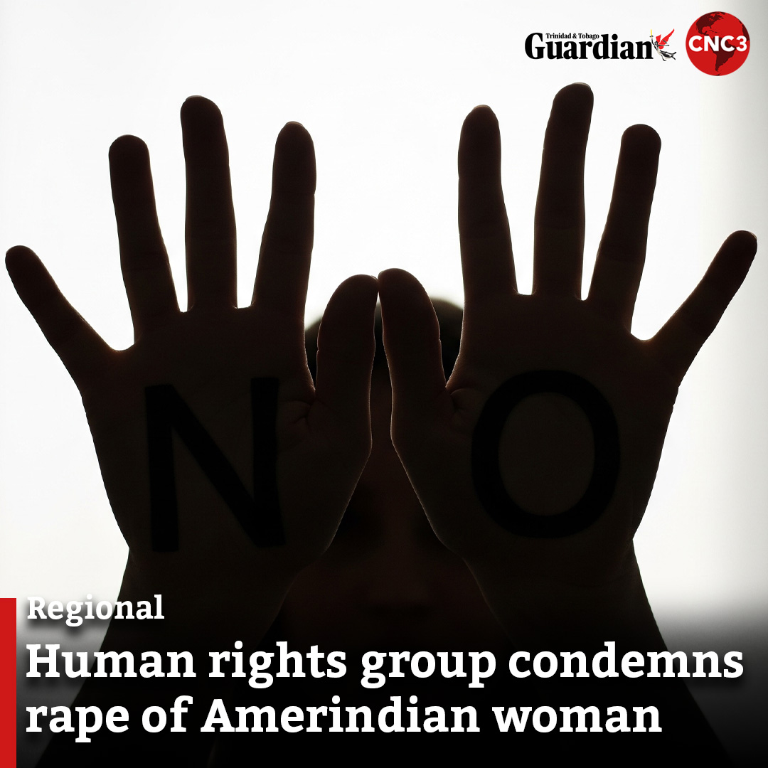CNC3TV's tweet image. The Guyana Human Rights Association (GHRA) has commended the Guyana Police Force (GPF) following its quick response to the rape and sexual violence against a 20-year-old Amerindian young woman at the Raghoo Bar in Soesdyke last week.
Read more:
cnc3.co.tt/human-rights-g…