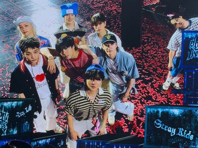 Stray Kids’ ot8 family pic in Madrid❤️‍🩹

 #dominATE_Madrid